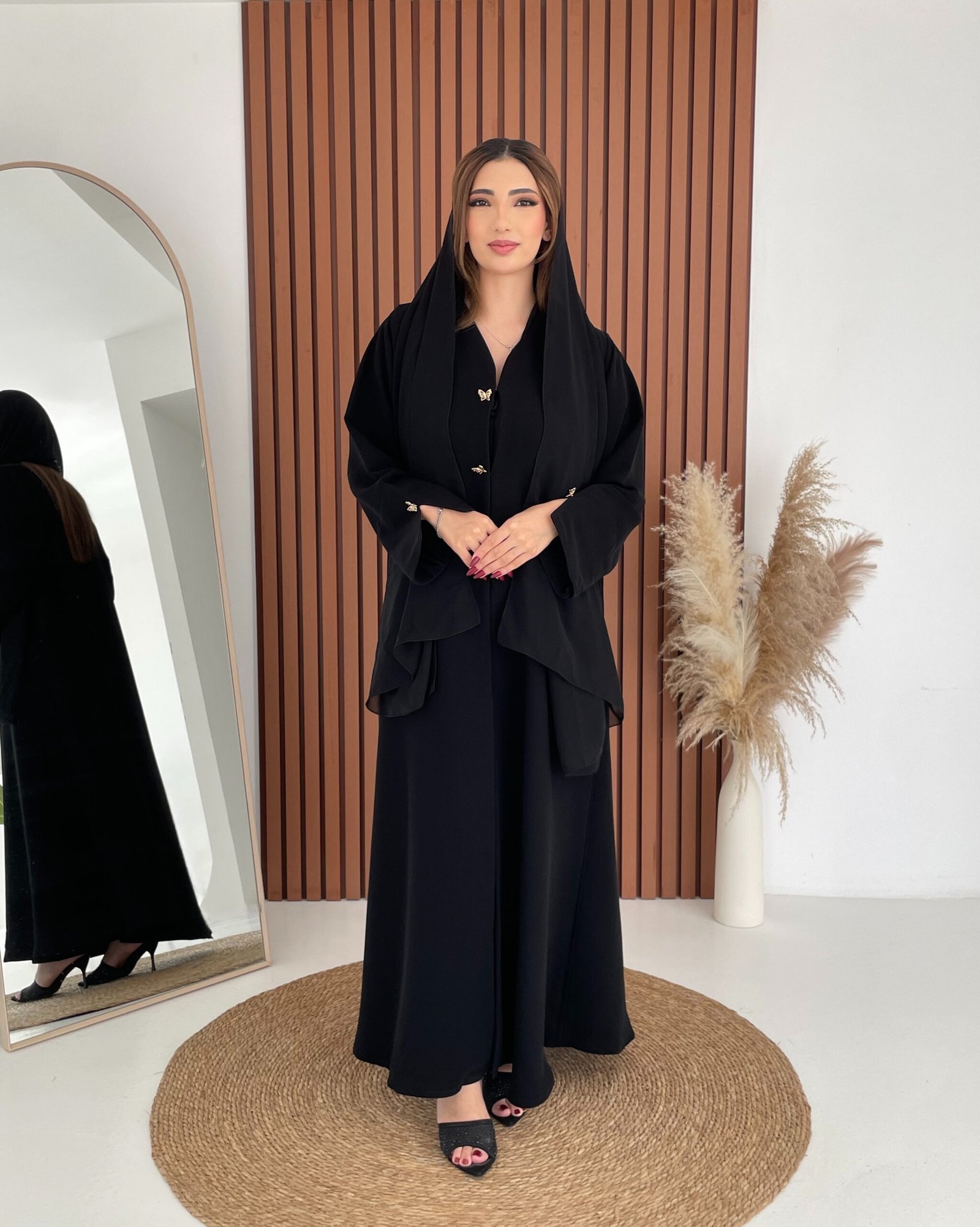 Gerbera Black Abaya - الصورة 4
