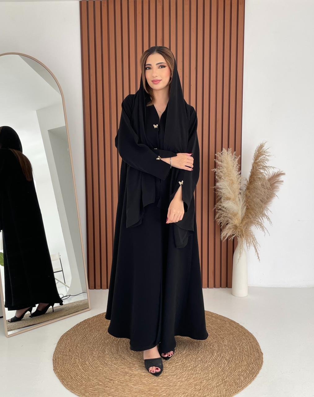 Gerbera Black Abaya